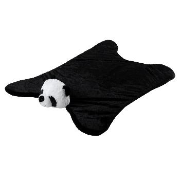 Tapis de sol ou d'veil, Louka le Panda, Noir/Blanc, 90x60cm, 100% Polyester