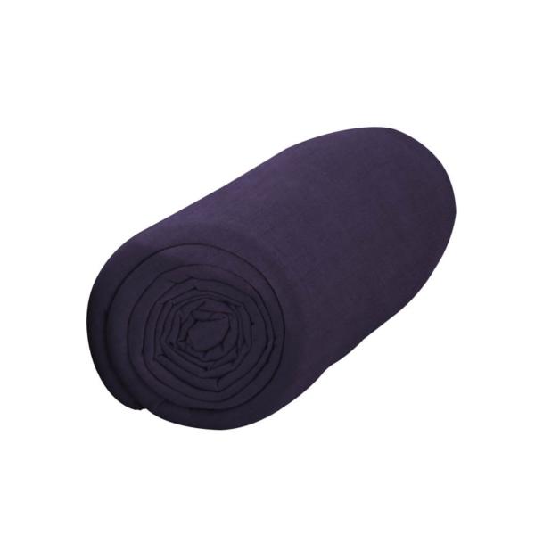 Drap housse Violet Deep Purple, 90 x 190 cm, 100% coton