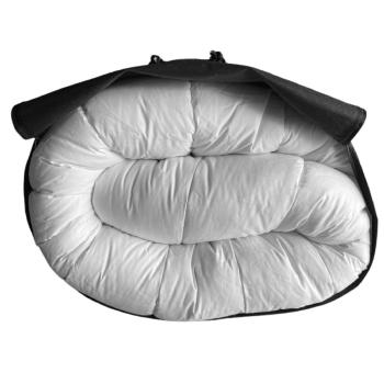 Couette Grand Confort Coton, Ultra chaude, Blanche, Spécial Grand Froid, 750gr/m², 240 x 260 cm, Lit Queen/King size