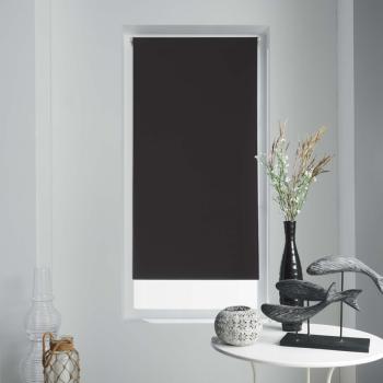 Store Enrouleur Occultant, 120x180cm, Noir, 100% Polyester, Intérieur