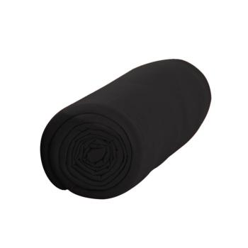 Drap housse Noir Rglisse, 140x190cm, 100% Coton