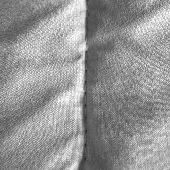 Couette Hypoallergénique Bébé, Tissus Coton GOTS, 300gr/m², Blanche, 80 x 120 cm, Dermafibre