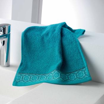 Serviette Invit Bleue 30x50cm Gamme Adlie, 100% coton