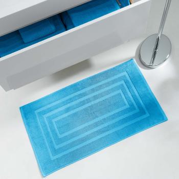 Tapis de sortie de Bain 50x85cm Uni Turquoise