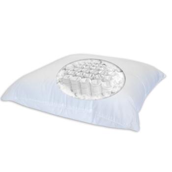 Oreiller longue dure de vie  ressorts, 500gr/m, 60x60cm, Enveloppe 100% Coton