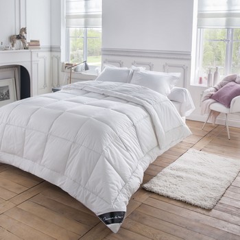 Couette blanche & imprime
