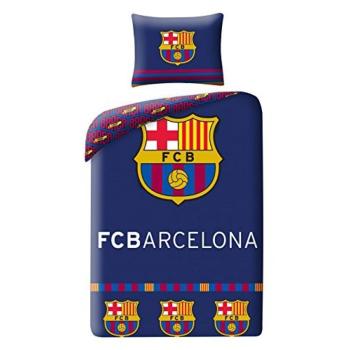 Housse de couette FC Barcelona, 140x200cm, 1 personne, 100% Coton