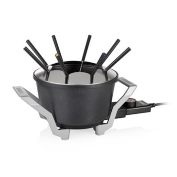 Appareil  fondue Premium, Multifonctions, Fonte d'aluminium, 8 personnes, 1,5L, 800W