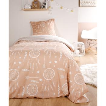 Housse de couette Dreamer, Rose, Enfant, 140x200cm, 1 personne, 100% Coton, Oeko-Tex
