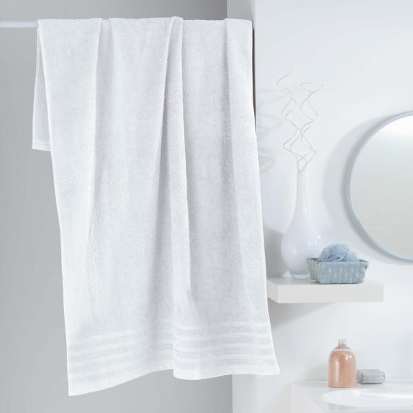 Drap de Bain 90x150cm Uni Blanc