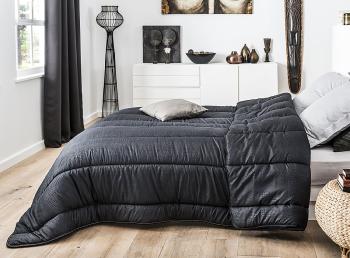 Couette imprime Crocodile Noire, 140x200cm, 1 personne, 450gr/m, 100% Microfibre