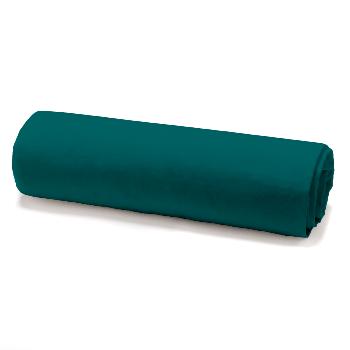 Drap housse Vert meraude, 90x190cm, 1 personne, 100% Coton