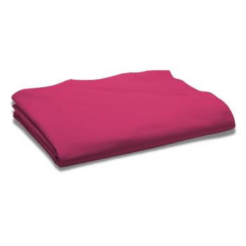 Drap plat Rose Fuchsia/Jus de Myrtille, 240x300cm, 2 personnes, 100% Coton 57 fils, Doux et rsistant