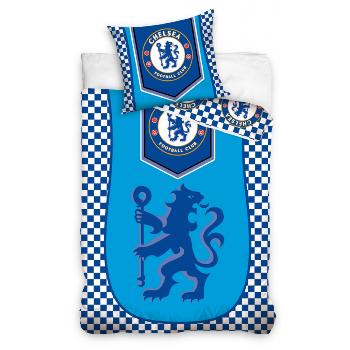 Housse de couette Chelsea FC, Bleu, 140x200cm, Enfant, 100% Coton, Taie d'oreiller 70x80cm