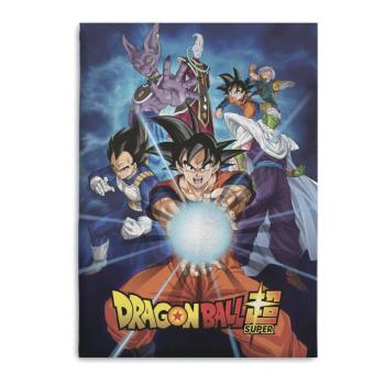 Plaid Polaire Dragon Ball Z Kamhamha, Bleu, 100x140cm, 100% Polyester