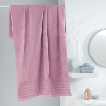 Drap de Bain 90x150cm Uni Rose Drage, 100% coton