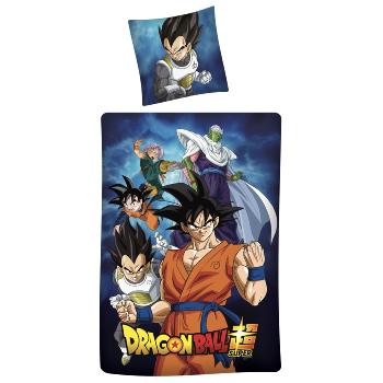 Housse de couette Dragon Ball Z Origin, Enfant, 140x200cm, 1 personne, 100% Coton