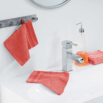 Lot de 2 Gants de toilette 15x21cm Corail