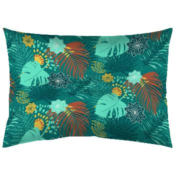 Coussin capitonn d'extrieur, Imprim Puntacana, 50x70cm, Impermable, 100% Polyester