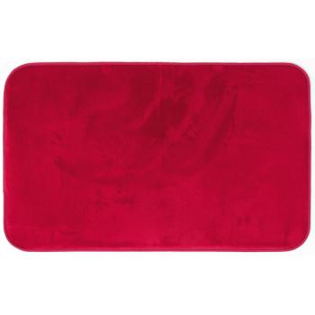 Tapis Flanelle tout doux, aspect velours, Rouge Carmin, 50x80cm, 100% Polyester