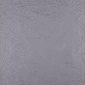 Boutis Cassandre Motifs en relief, Gris Souris, 220x240cm, 2 taies 65x65cm, 100% Microfibre