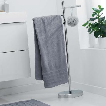 Drap de Douche 70x130cm Uni Gris clair, 100% coton