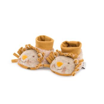 Chaussons bébé, Sous mon Baobab, Gris, 0 à 6 mois, Coton