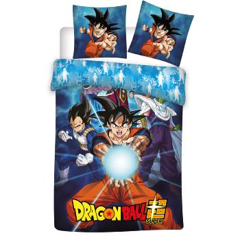 Housse de couette Dragon Ball Z Kamhamha, Enfant, 140x200cm, 1 personne, 100% Microfibre
