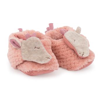 Chaussons bébé, Sous mon Baobab, Rose, 0 à 6 mois, Coton