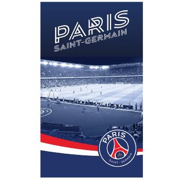 Drap de plage ou de bain PSG Parc des Princes, Bleu, 70x120cm, 100% Coton