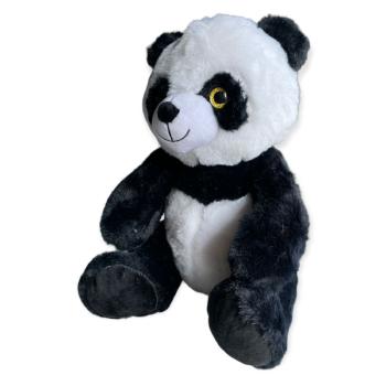 Peluche Paul le Panda, Noir/Blanc, 28cm, Toucher agréable et tout doux, 100% polyester 