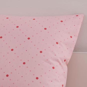 Housse de couette Paris Shopping, Rose, Enfant, 140x200cm, 1 personne, 100% Coton Renforcé, Lavable à 60°C