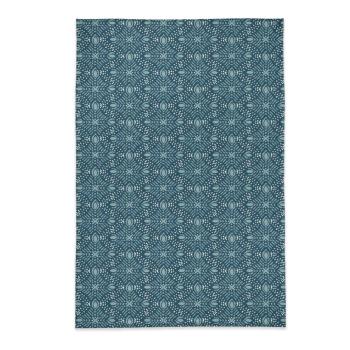 Tapis XL Shiva Bleu, Gamme Jakarta, Bleu, 120x170cm, 100% Coton, Double face imprime