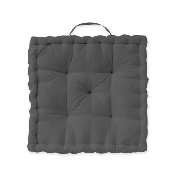 Coussin de sol, 40x40x12cm, 100% Coton, Gris/Canon de fusil