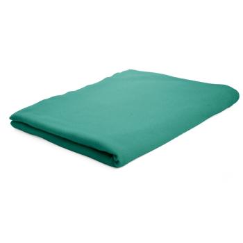 Drap plat Turquoise/Diabolo Menthe, 240x300cm, 2 personnes, 100% Coton 57 fils, Doux et résistant