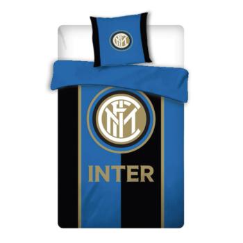 Housse de couette Inter Milan, Bleu/Noir, Enfant, 140x200cm, 1 personne, 100% Coton