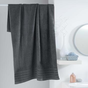 Drap de Bain 90x150cm Uni Anthracite Gris fonc, 100% coton