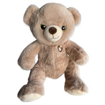 Peluche Nounours coco, Marron clair, 28cm, Toucher agréable et tout doux, 100% polyester 