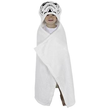 Plaid cape, Poncho Star wars Stromtroopers, Blanc, 80x120cm, toucher tout doux