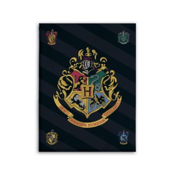 Plaid Polaire Harry Potter Somptuosus, Noir, 100x140cm, 100% Polyester