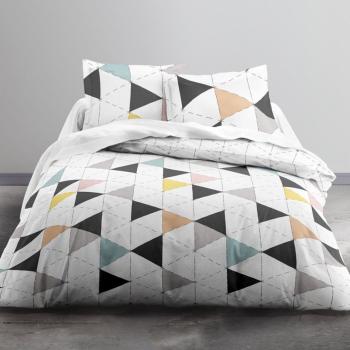 Housse de couette Nordik, Formes géométriques, Multicolore, 200x200cm, 100% Coton