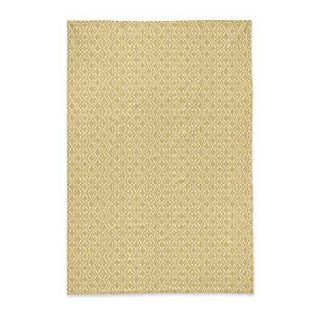 Tapis Lavaima Curcuma, Gamme Jakarta, Jaune, 60x120cm, 100% Coton, Double face imprimée