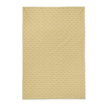 Tapis Lavaima Curcuma, Gamme Jakarta, Jaune, 60x120cm, 100% Coton, Double face imprimée