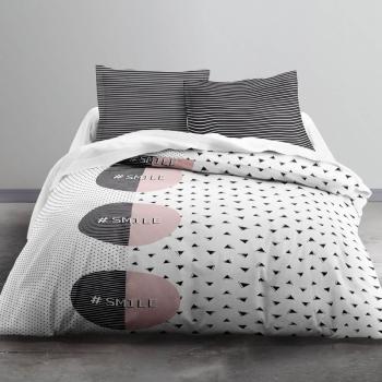 Housse de couette Pop Smile, Multicolore, Adulte, 240x260cm, 2 personnes, 100% Coton