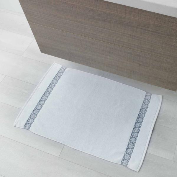 Tapis de sortie de Bain 50x85cm Blanc Gamme Adélie