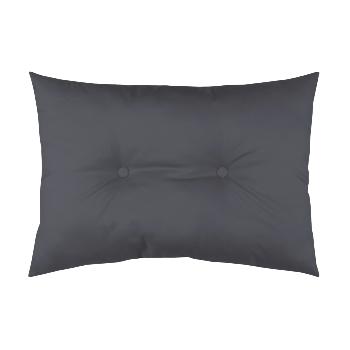 Coussin capitonné d'extérieur, Anthracite/Gris foncé , 50x70cm, Imperméable, 100% Polyester