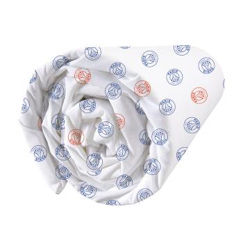 Drap housse PSG New Classic/Red Score/Circle, 90x190cm, 1 personne, 100% Coton