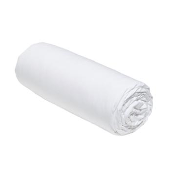 Drap housse 180x200cm Prestige Percale, Blanc Craie, Bonnet de 30cm, 100% Coton Percale 78 fils, Oeko-Tex