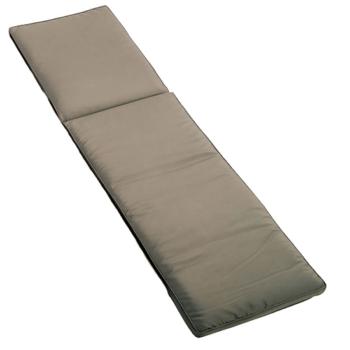 Matelas Bain de soleil Essenciel green, Taupe, 55x185cm, 100% Polyester, Attache lacets