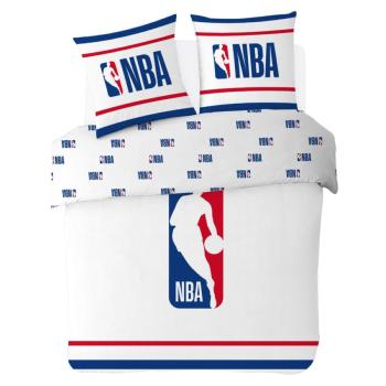 Housse de couette Basket NBA, Bleu/Blanc, 200x200cm, 100% Coton